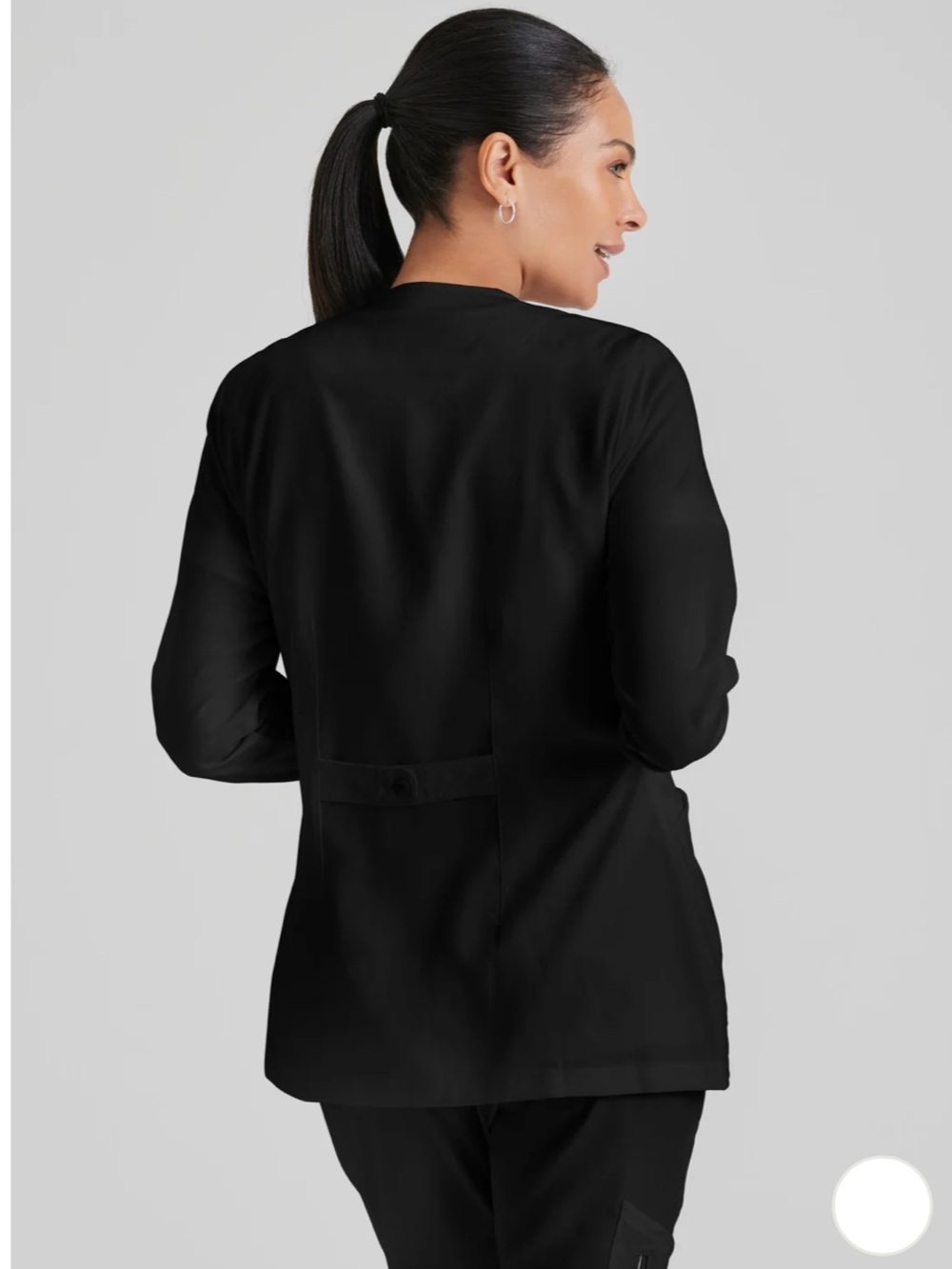 Grey’s Anatomy- Women’s Black snap closure -- jacket size L - scrubs - Picture 2 of 11
